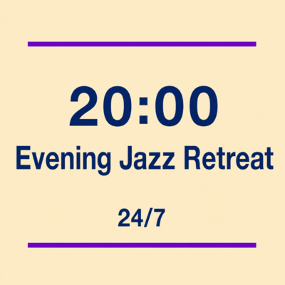 Evening Jazz Retreat at 20:00 - Unwind at the End of Your Day with Relaxing Jazz Piano Time