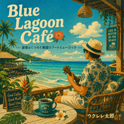 Blue Lagoon Café Tropical Resort Music with Ocean Waves