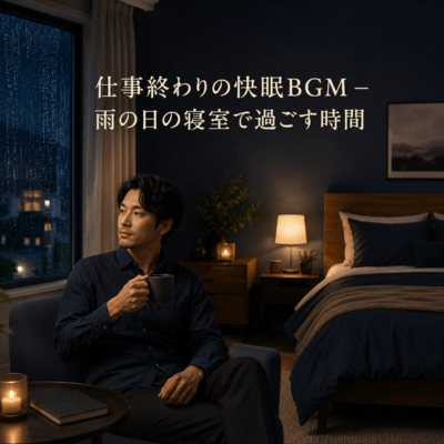 Better Sleep Music After Work - A Rainy Bedroom Evening