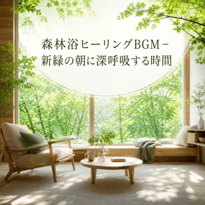 Forest Bathing Healing Music - A Fresh Green Morning for Breathing
