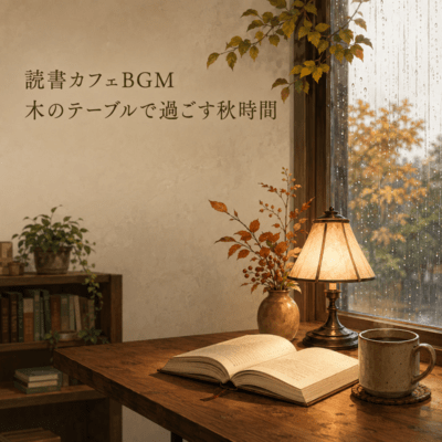 Reading Cafe Music for Wooden Table