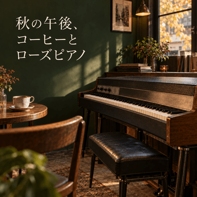 Autumn Afternoon Coffee and Rhodes Piano