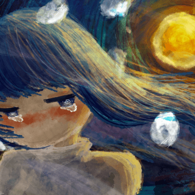 On a hazy full-moon night you would find yourself in tears (feat. hugvilla)