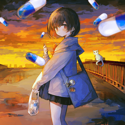 Sunset and cold medicine