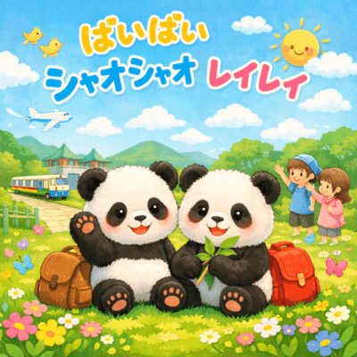 Bye bye, Xiao Xiao and Lei Lei