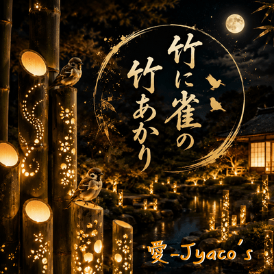 Bamboo Lanterns Sparrows and Bamboo