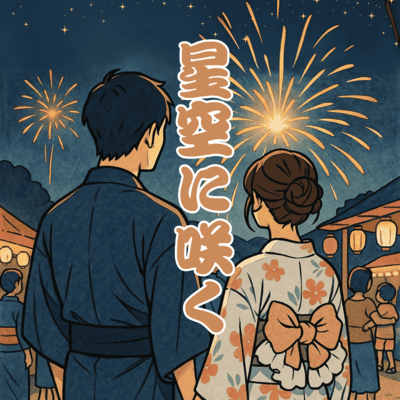 Blooming in the starry sky