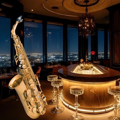 Moon Reflected in a Midnight Glass