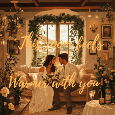 This room feels warmer with you