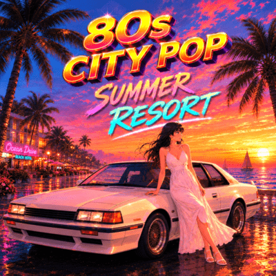 Japanese 80s City Pop Summer Resort