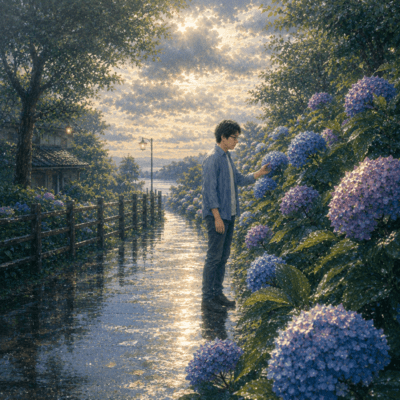After the hydrangeas