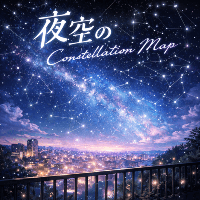 Night Sky Constellation Map