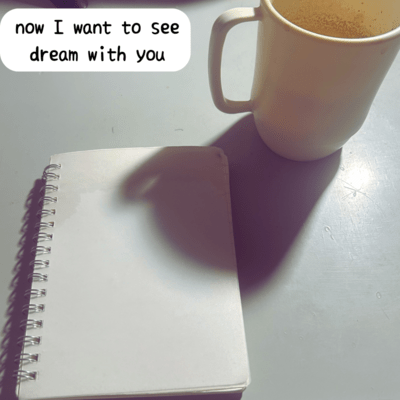 now i want to see dream with you