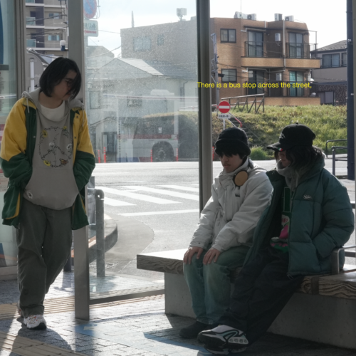 There is a bus stop across the street,