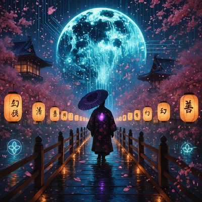 Sakura Rain and the Digital Moon