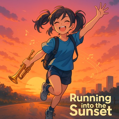 Running into the Sunset