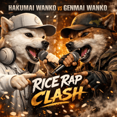 Hakumai Wanko vs Genmai Wanko - RICE RAP CLASH