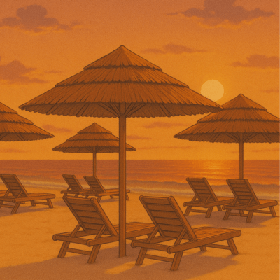 Sand Silhouette Noon
