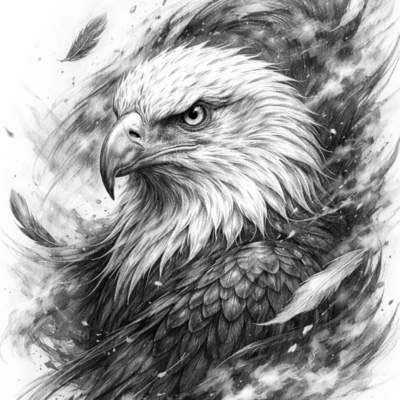 The sky and the eagle