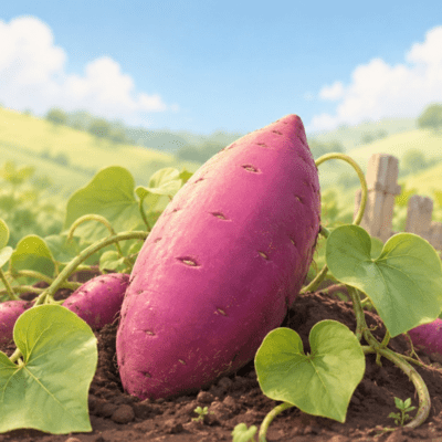 Sweet potatoes raised in the countryside