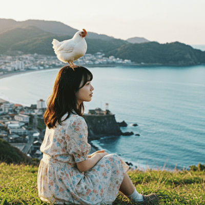 The sky where the colors of dawn blur