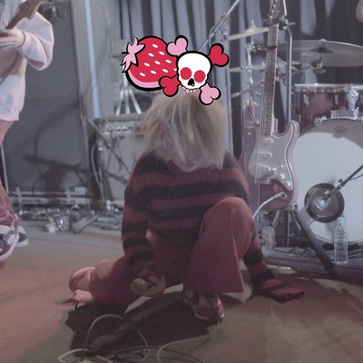 strawberry & skull