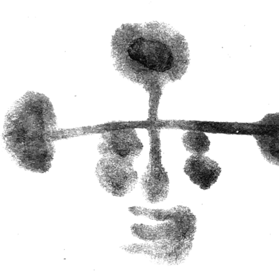 Snow descends with moonlight