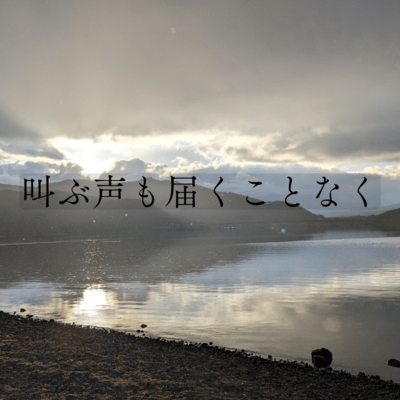 My screams won't reach anyone