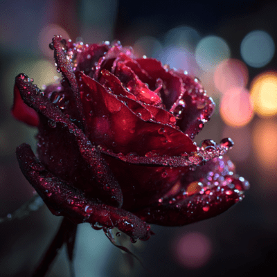 Rose in the Rain