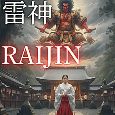 Raijin, the Thunder God - a prayer for rain.
