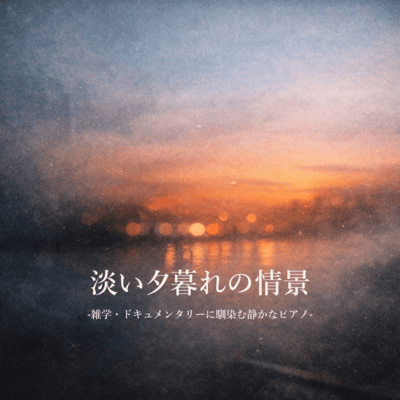 Fading Evening Scenes -Calm Piano for Documentary & Knowledge Shorts-