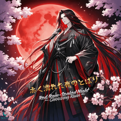 Red Rain-Soaked Night