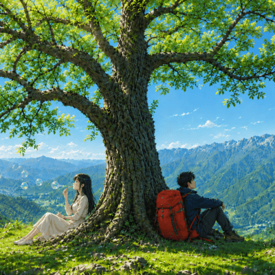Beneath the Persimmon Tree