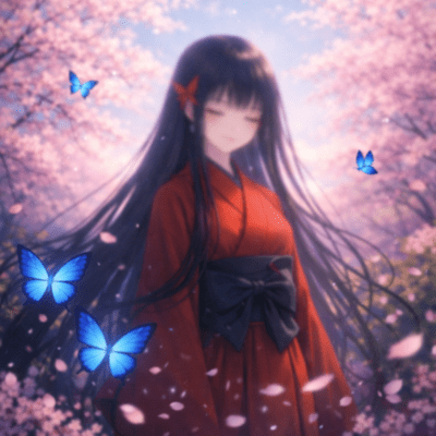 Sakura and Butterflies