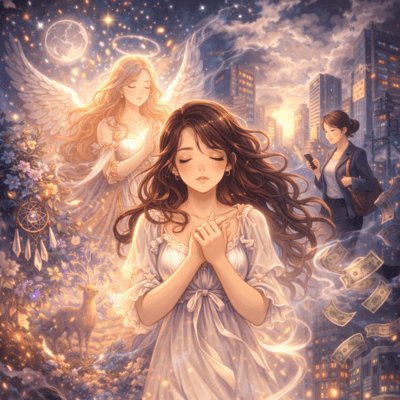 Torn between the spiritual world and the real world