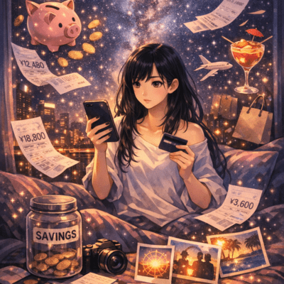 Present happiness over savings