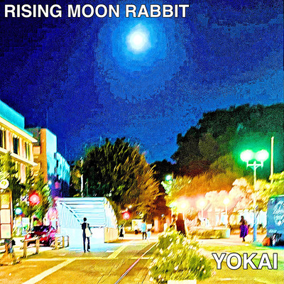 Rising moon rabbit