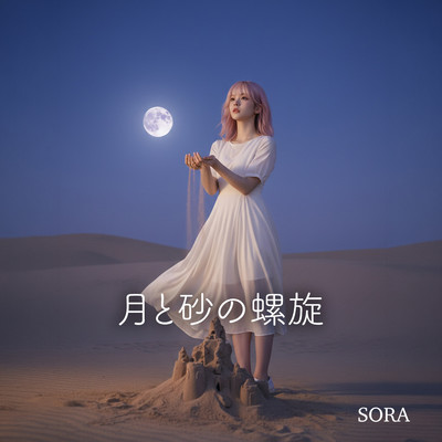 Moon and Sand Spiral
