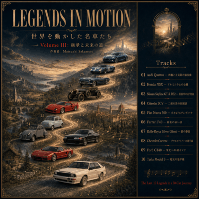 LEGENDS IN MOTION: The World's Greatest Cars - Volume III: The Road of Legacy and Tomorrow