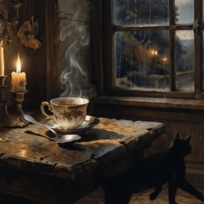 Midnight Tea and the Cat
