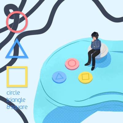 circle, triangle & square