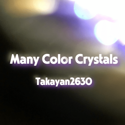 Many Color Crystals