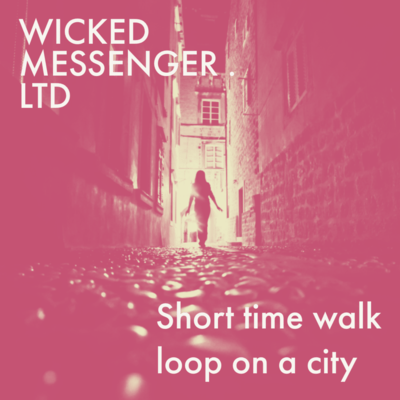 Short time walk loop on a city